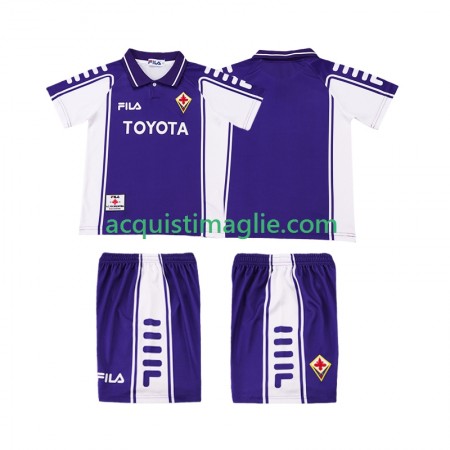 Divisa di Calcio ACF Fiorentina 1999 2000 Retro Bambino Prima